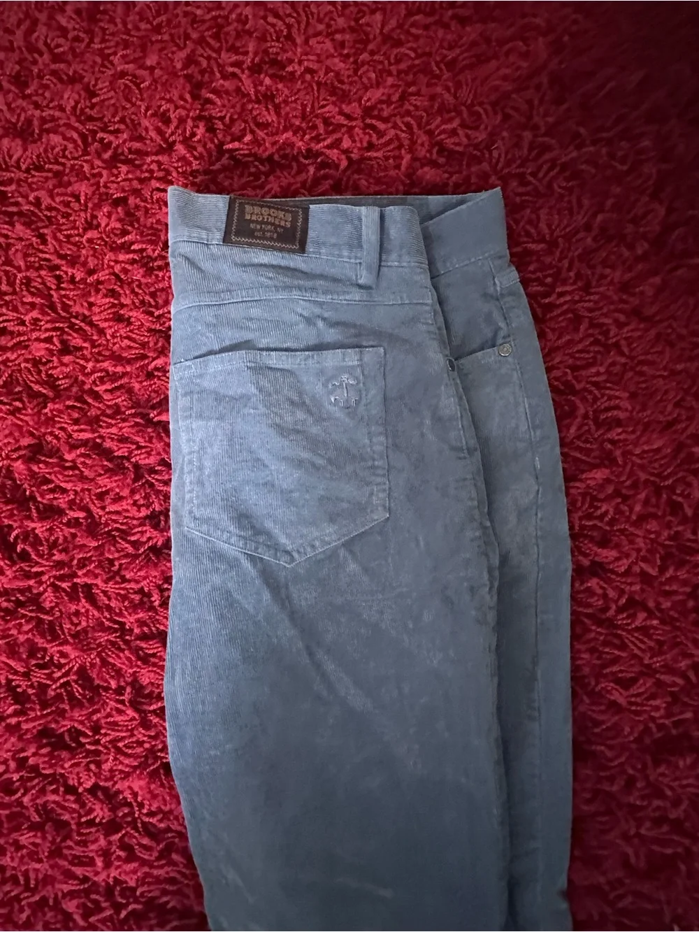 Brooks Brothers Blue Corduroy Trousers